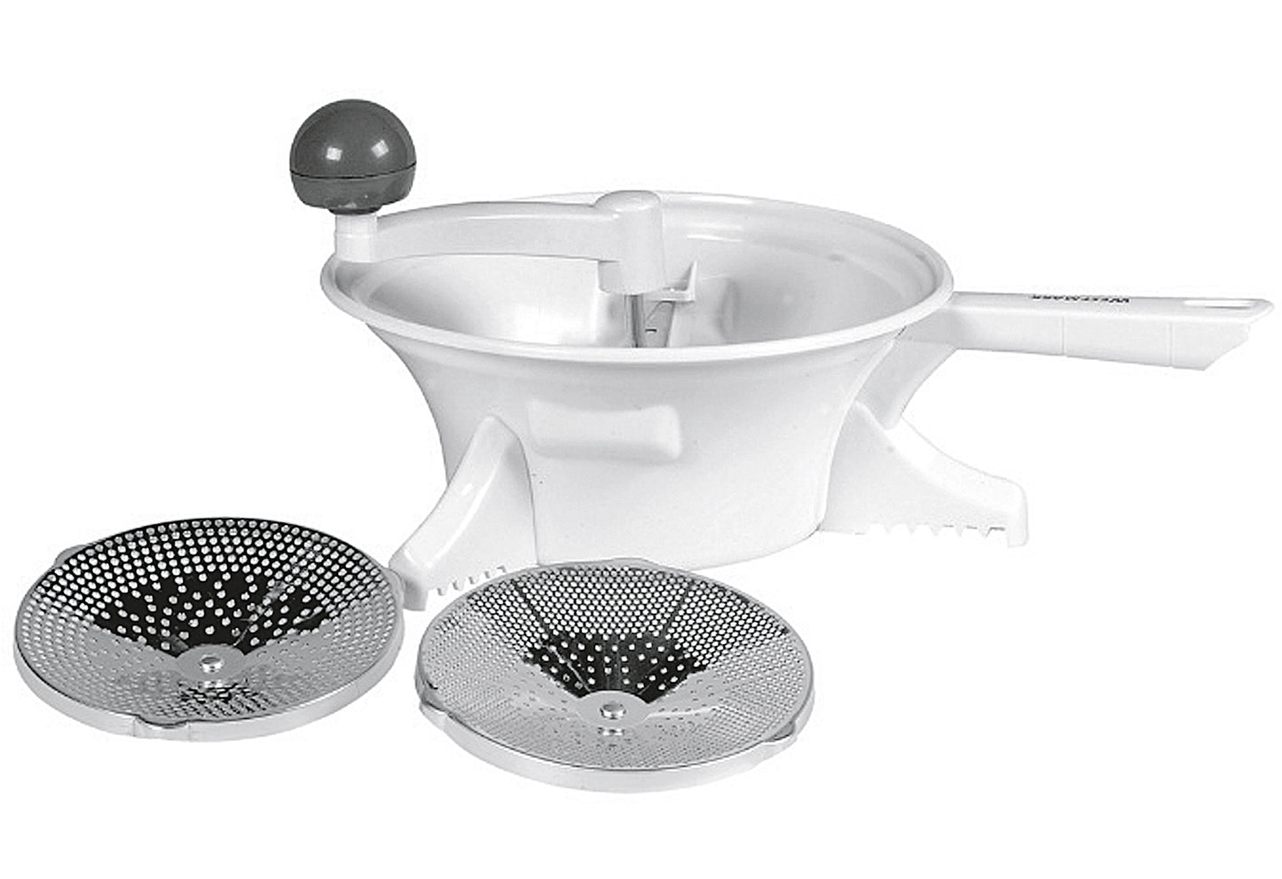 Passiermaschine Ø14cm weiß 2 Scheiben