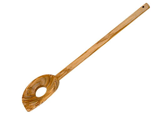 Kochlöffel mit Loch Olivenholz 30cm