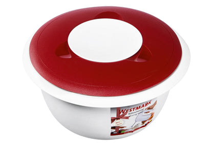 Rührschüssel mit Deckel Kunststoff 2,5 l rot