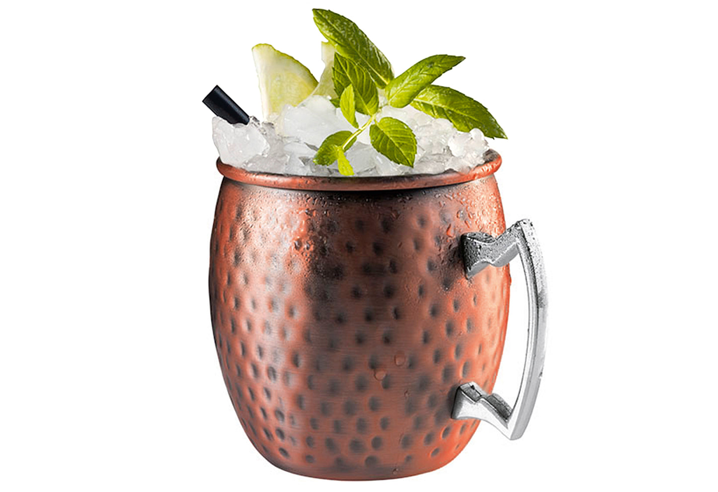 Becher Moscow Mule bauchig Edelstahl/Kupferlook 550ml 2er Set