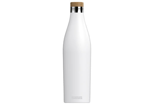 Edelstahlflasche Meridian 0,7l White