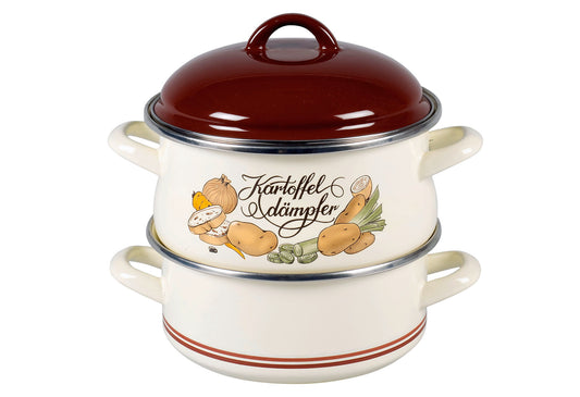 Kartoffeldämpfer Emaille Ø18cm