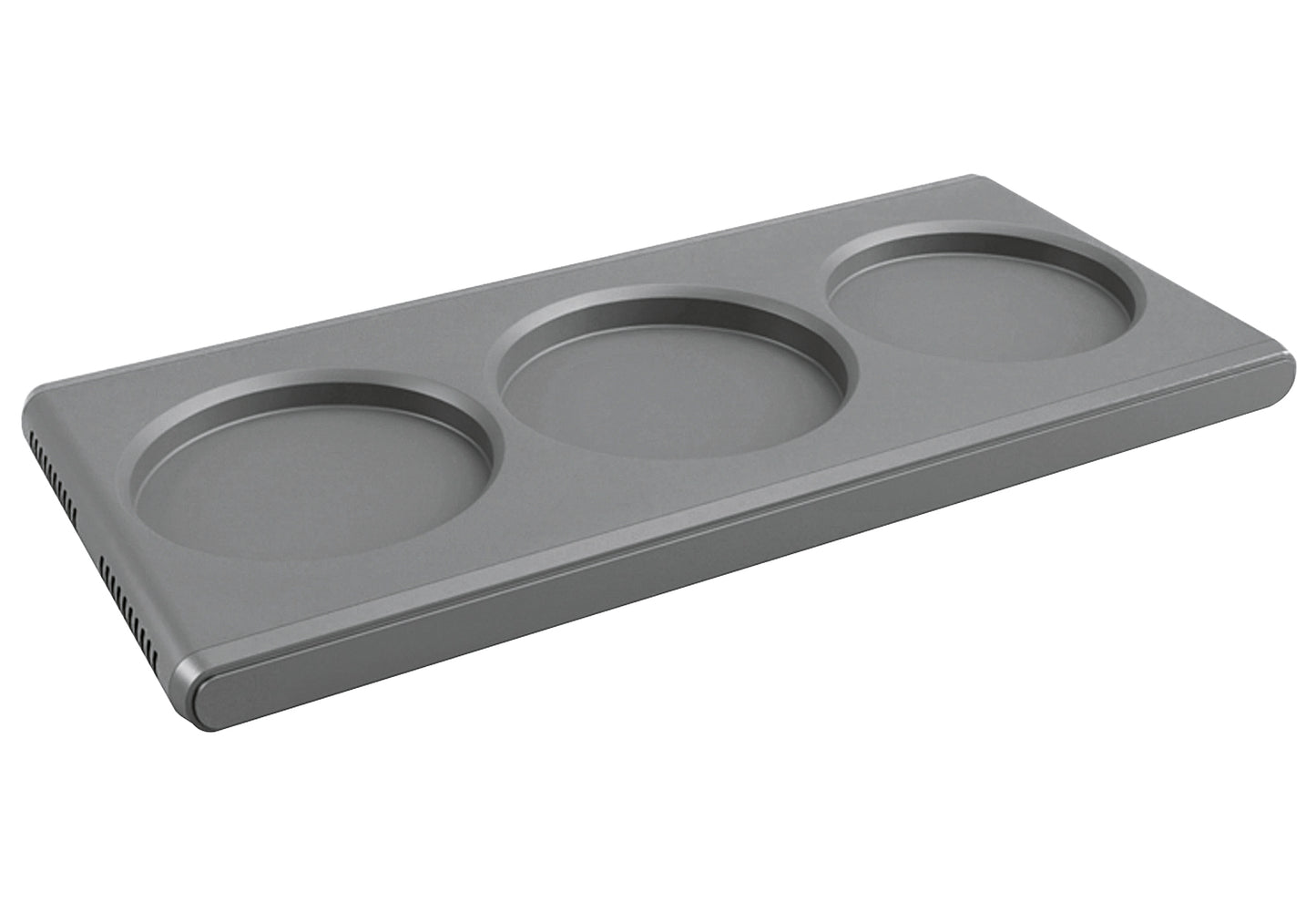 Tablett rechteckig 26,5x10,2x1,9cm grau