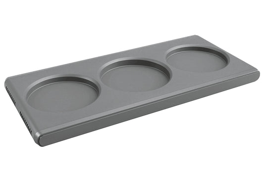 Tablett rechteckig 26,5x10,2x1,9cm grau