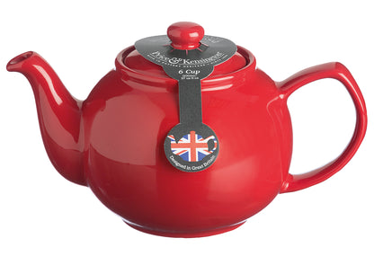 PRICE&KENSINGTON Teekanne mit Teesieb 1,1l 6 Tassen rot