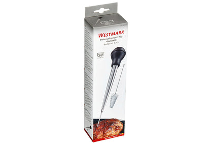 Bratensaftspritze Edelstahl 28cm 3teilig