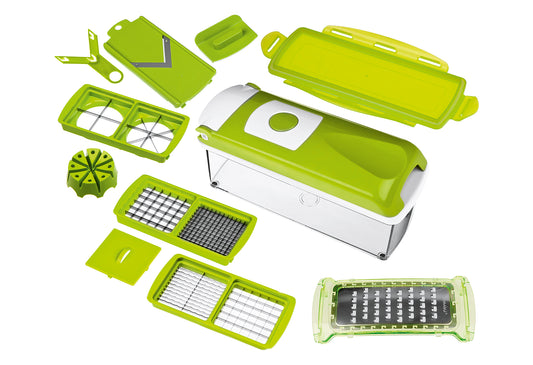 Nicer Dicer Plus kiwigrün 12teilig