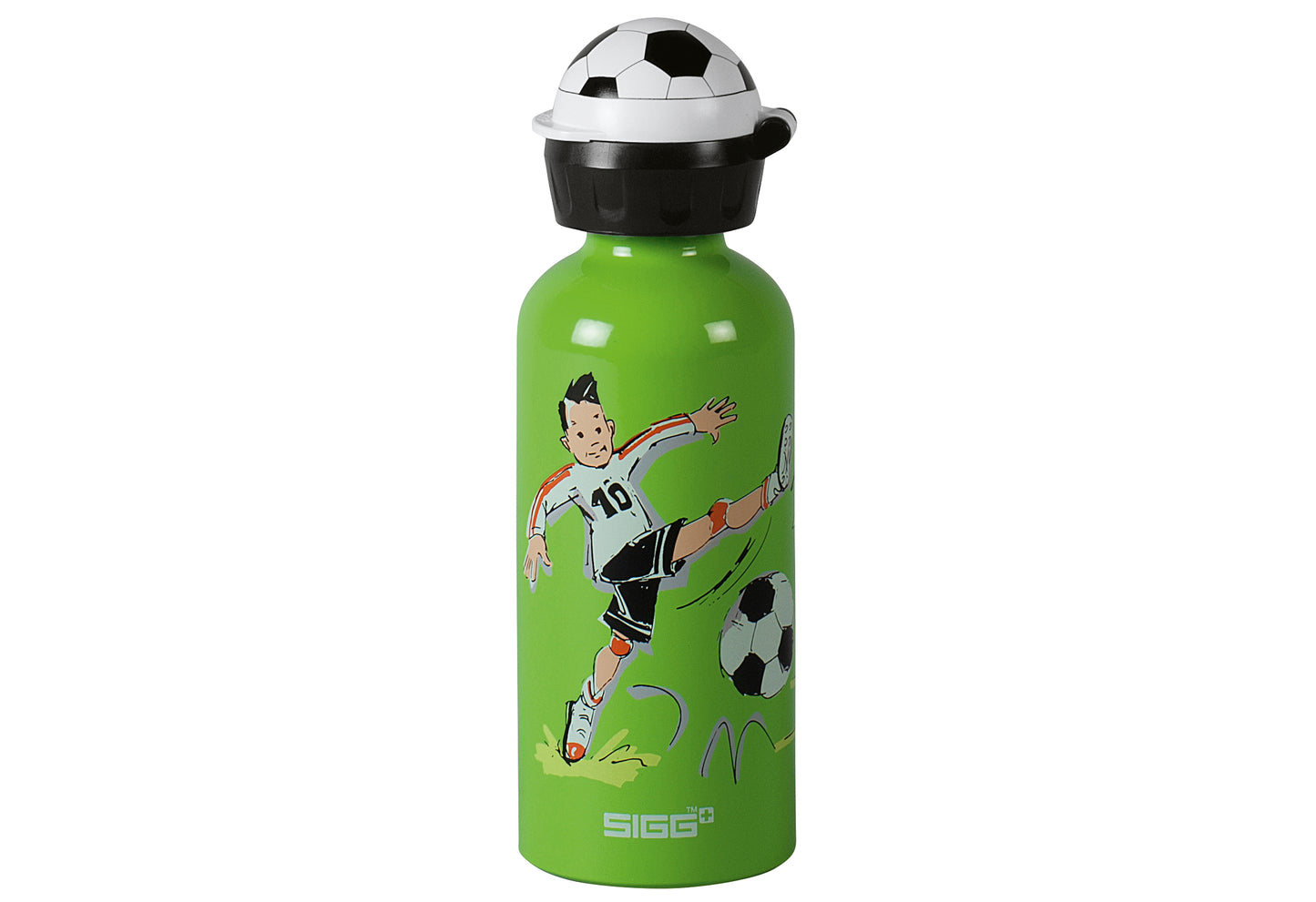 Trinkflasche Fußball 0,4l grün