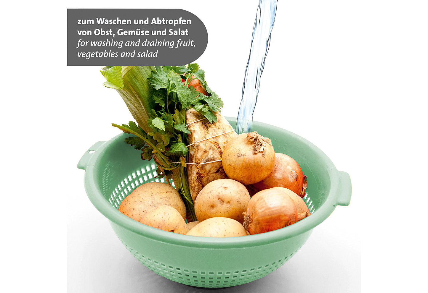 Seiher innen Ø24cm mint-grün