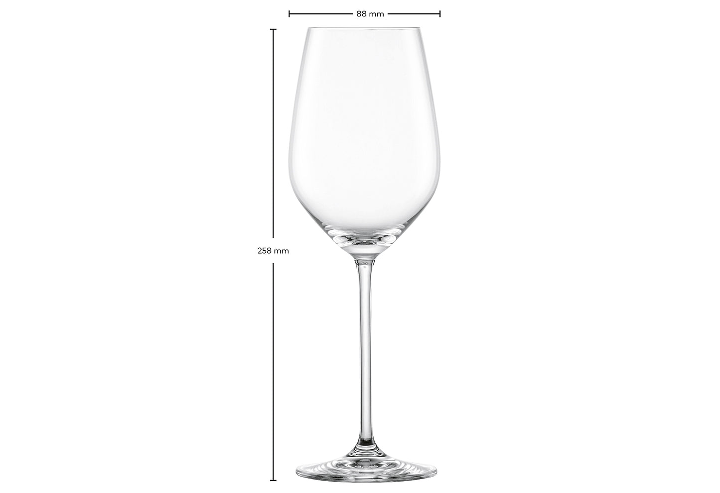 Wasser/Rotweinglas Fortissimo 4er Set