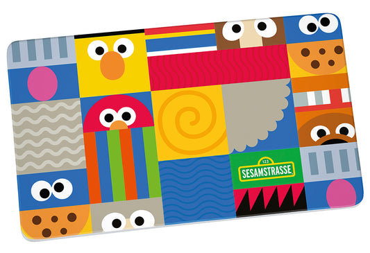 Frühstücksbrettchen Sesamstraße Jubiläum Melamin 23,5x14,5cm