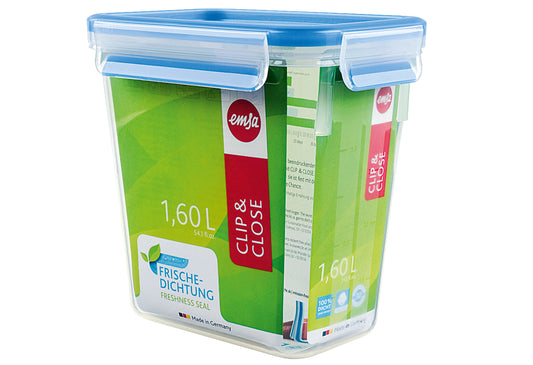 Frischhaltedose Clip&Close 1,6l transparent/blau
