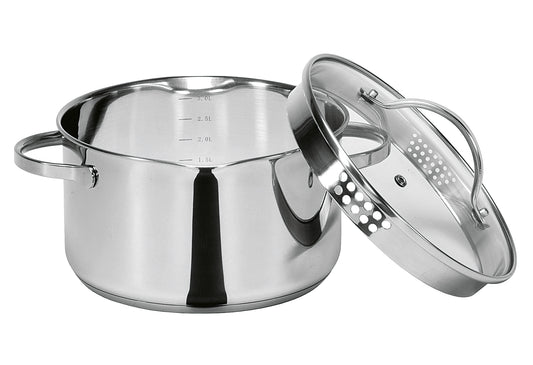 Kochtopf mit Ausguss 5 l Ø24cm Edelstahl