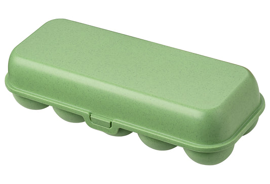 Eierbox Eggs to go nature leaf green