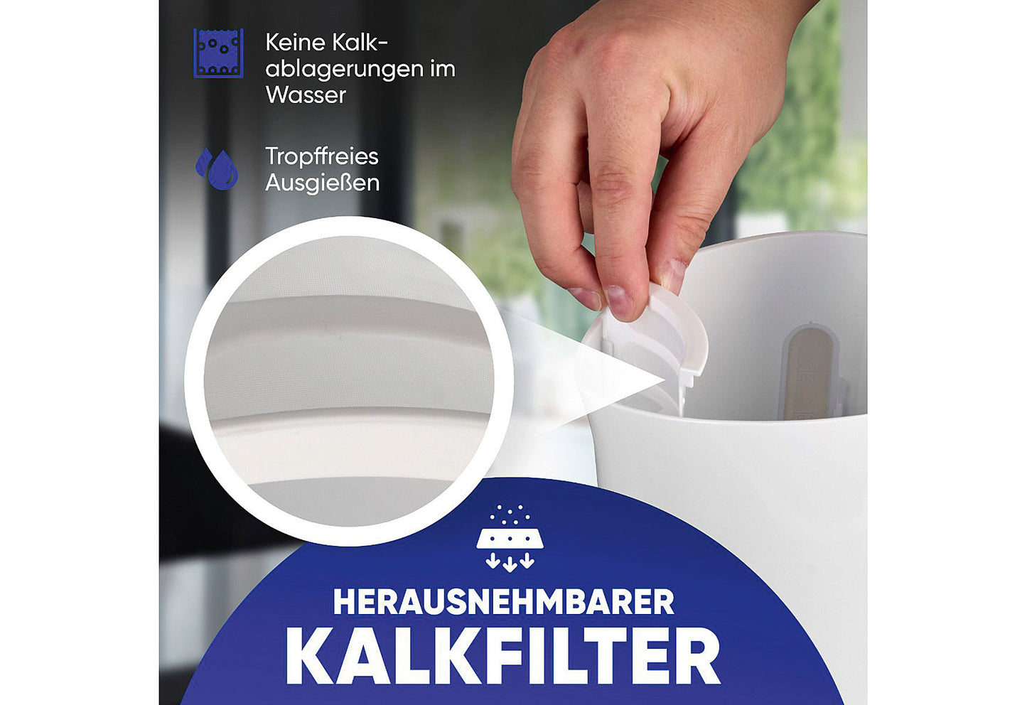 Wasserkocher WK 6079 CB 1,7l 2200W weiß