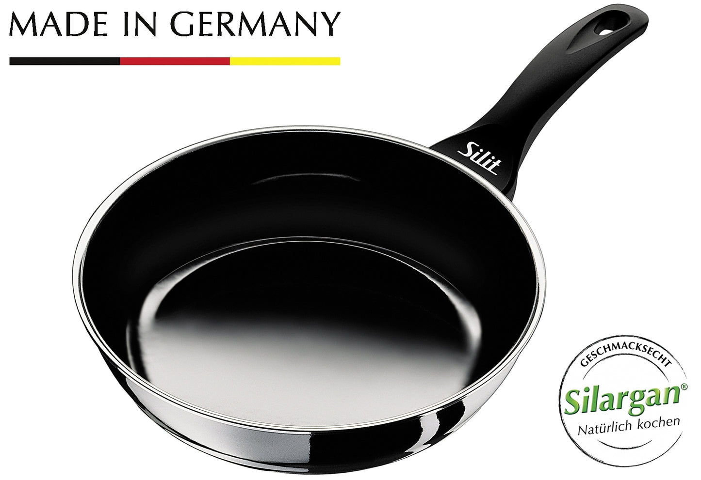 Bratpfanne Professional Silargan schwarz hoch Ø24cm