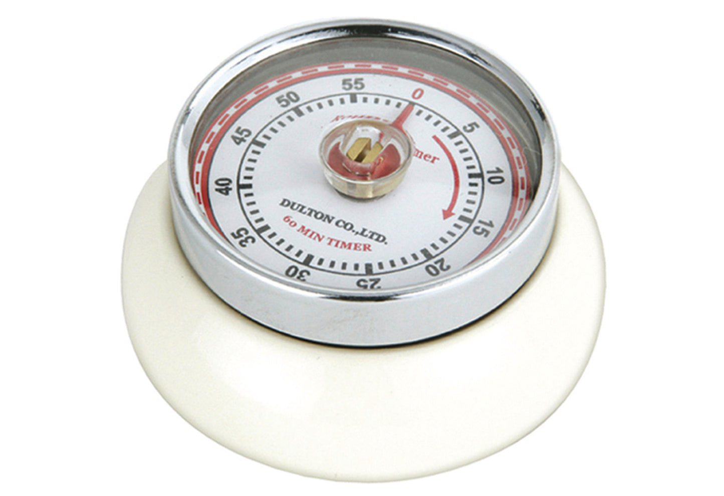 Kurzzeitmesser Retro-Look 3cm Ø7cm creme