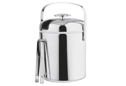 Eiseimer mit Zange Classic verchromt 1,3 l 22cm Ø14cm