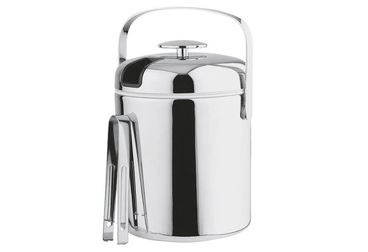 Eiseimer mit Zange Classic verchromt 1,3 l 22cm Ø14cm