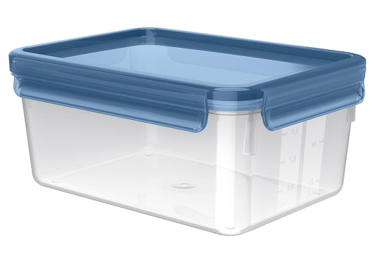 Frischhaltedose Clip & Close Eco 2,2l rechteckig  transparent blau