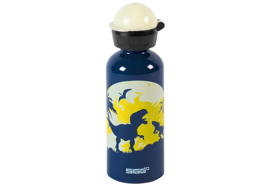 Trinkflasche Glow Moon Dinos 0,4 l blau