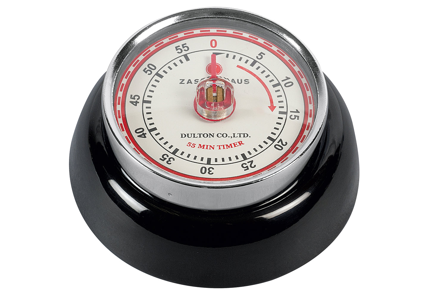 Kurzzeitmesser Retro-Look 3cm Ø7cm schwarz