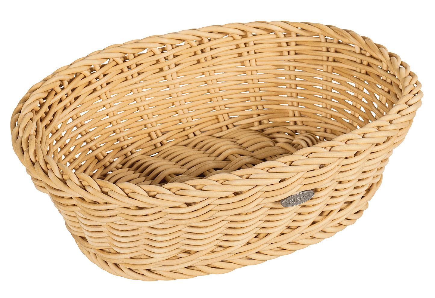 Brotkorb oval Kunststoff 25,5x19x7cm beige