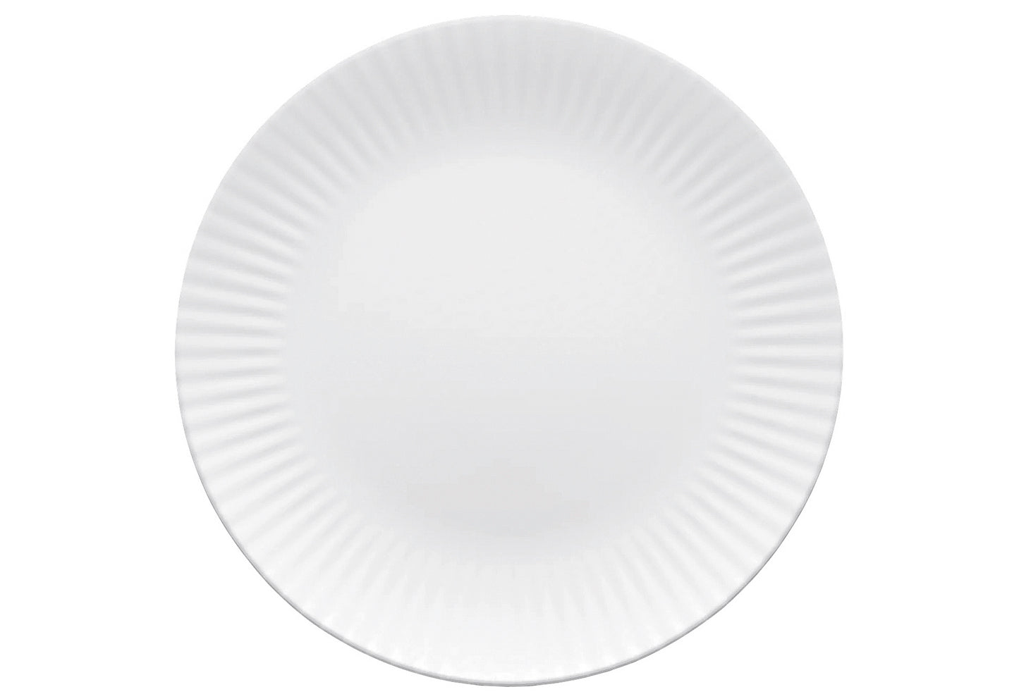 Speiseteller Relief weiß 27cm 2Stück