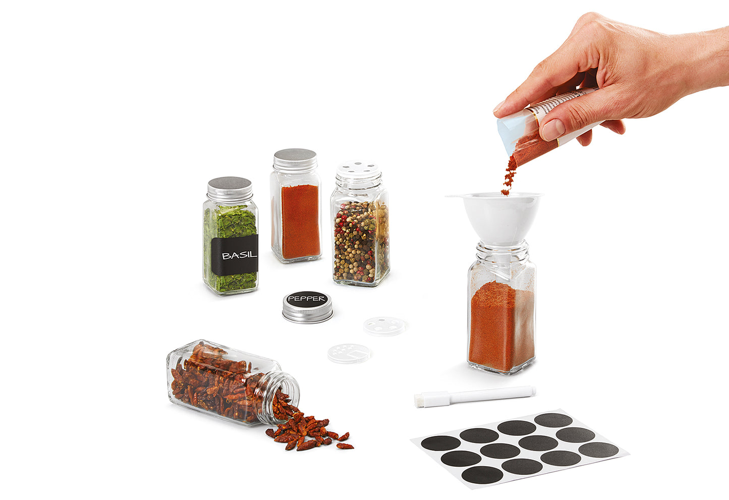 Gewürzstreuer Shake-It 12 Gläser Set