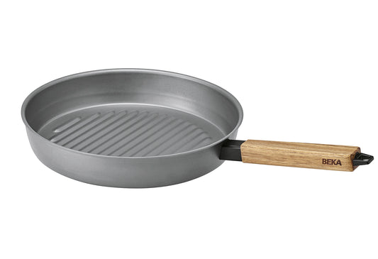 Grillpfanne Nomad Stahl + Akazienholz Ø28cm