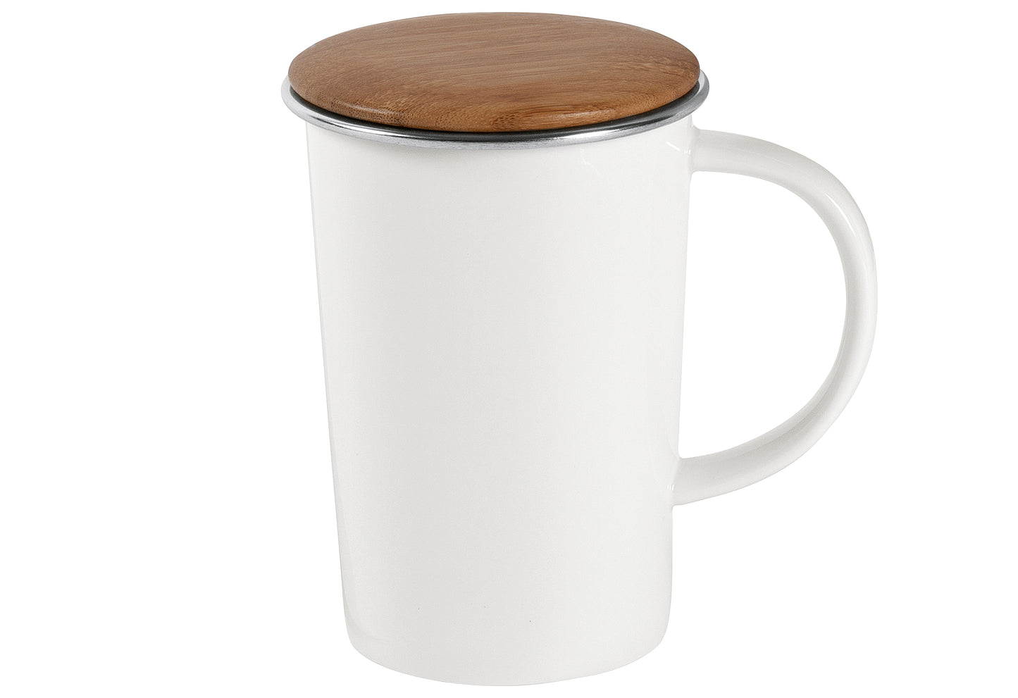 Teebecher Bamboo mit Filter und Deckel 400 ml