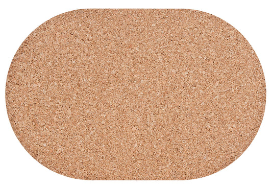 Tischset Kork oval 42x30cm cm natur 4 Stück