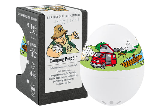 PiepEi Camping, 3 Camping Songs für 3 Eier-Härtegrade