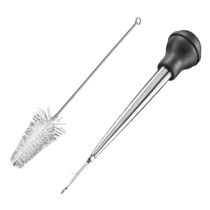 Bratensaftspritze Edelstahl 28cm 3teilig