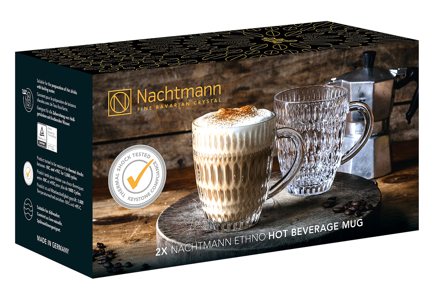 Becher für Heißgetränke Ethno 392ml 2er Set