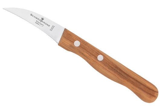 Gemüsemesser Olivenholz gebogen 5,5 cm