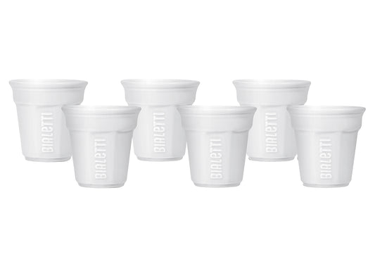 Espressobecher-Set weiß 6teilig