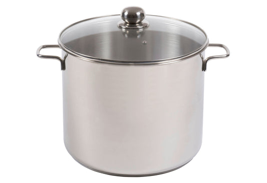 Kochtopf Jumbo mit Glasdeckel 17 l Ø30cm Edelstahl