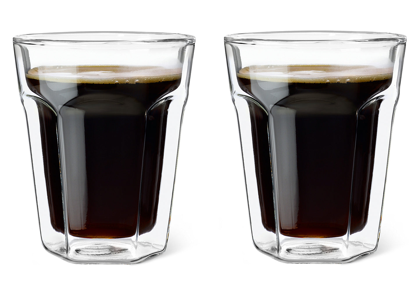Kaffee Glas doppelwandig 220ml 2er Set