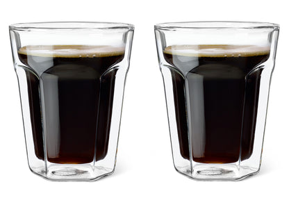 Kaffee Glas doppelwandig 220ml 2er Set