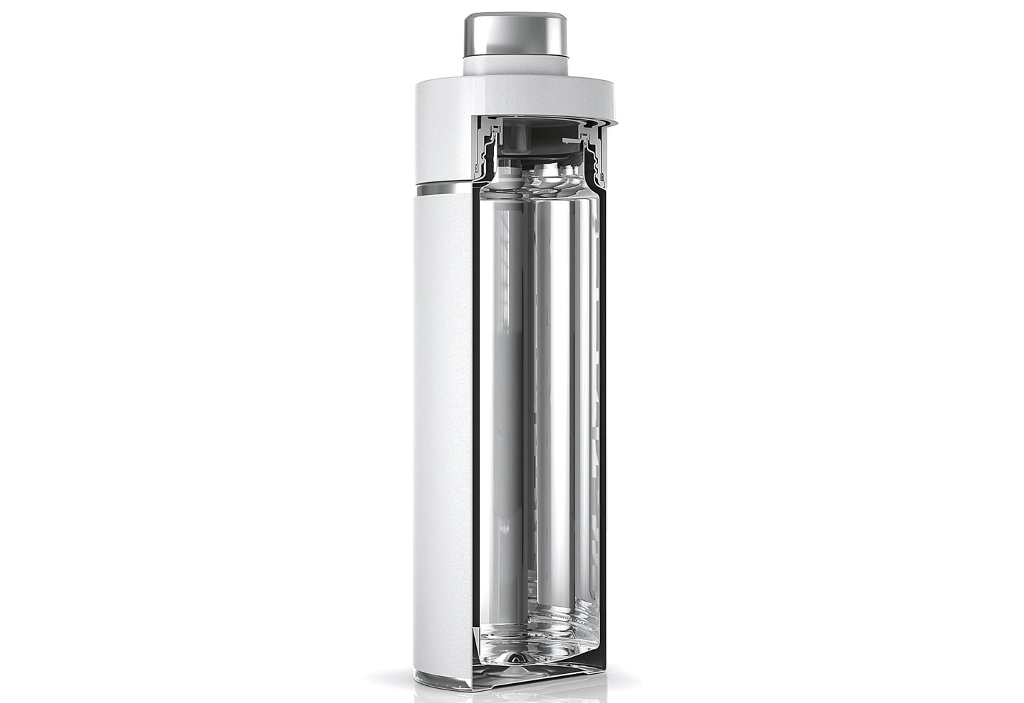 Trinkflasche Thirsti 530ml weiß