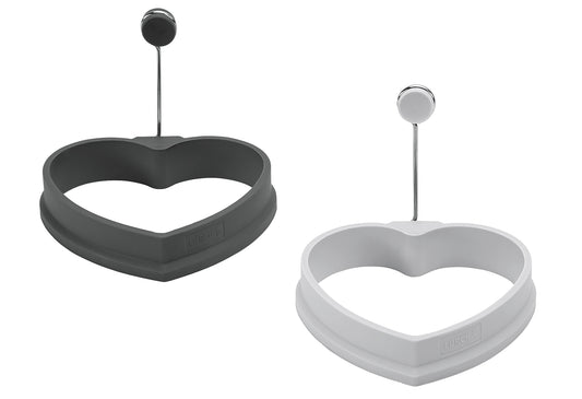 Eiformer Herz light-/iron grey 2er Set