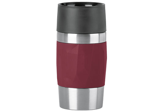 Isolierbecher Travel Mug Compact 0,3l Manschette weinrot
