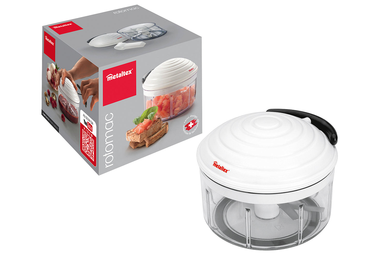Zerkleinerer Rotomac 900 ml Ø13cm weiß
