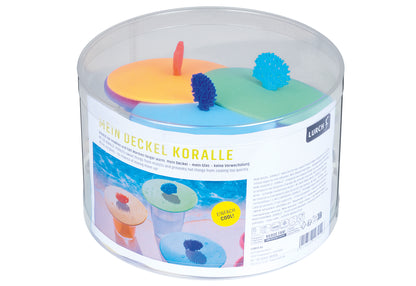 Display Trinkglasdeckel Koralle 24er