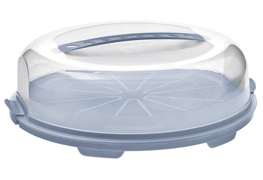 Tortenbehälter Tortenglocke Fresh flach 35,5x34,5x11,6cm blue