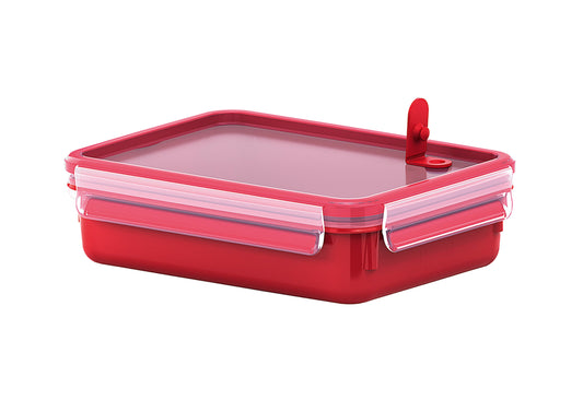 Mikrowellendose Clip&Micro 2.0 1 l 19,7x13,6x7,2cm rot