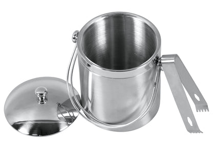 Eiseimer mit Zange Edelstahl 1 l 14cm