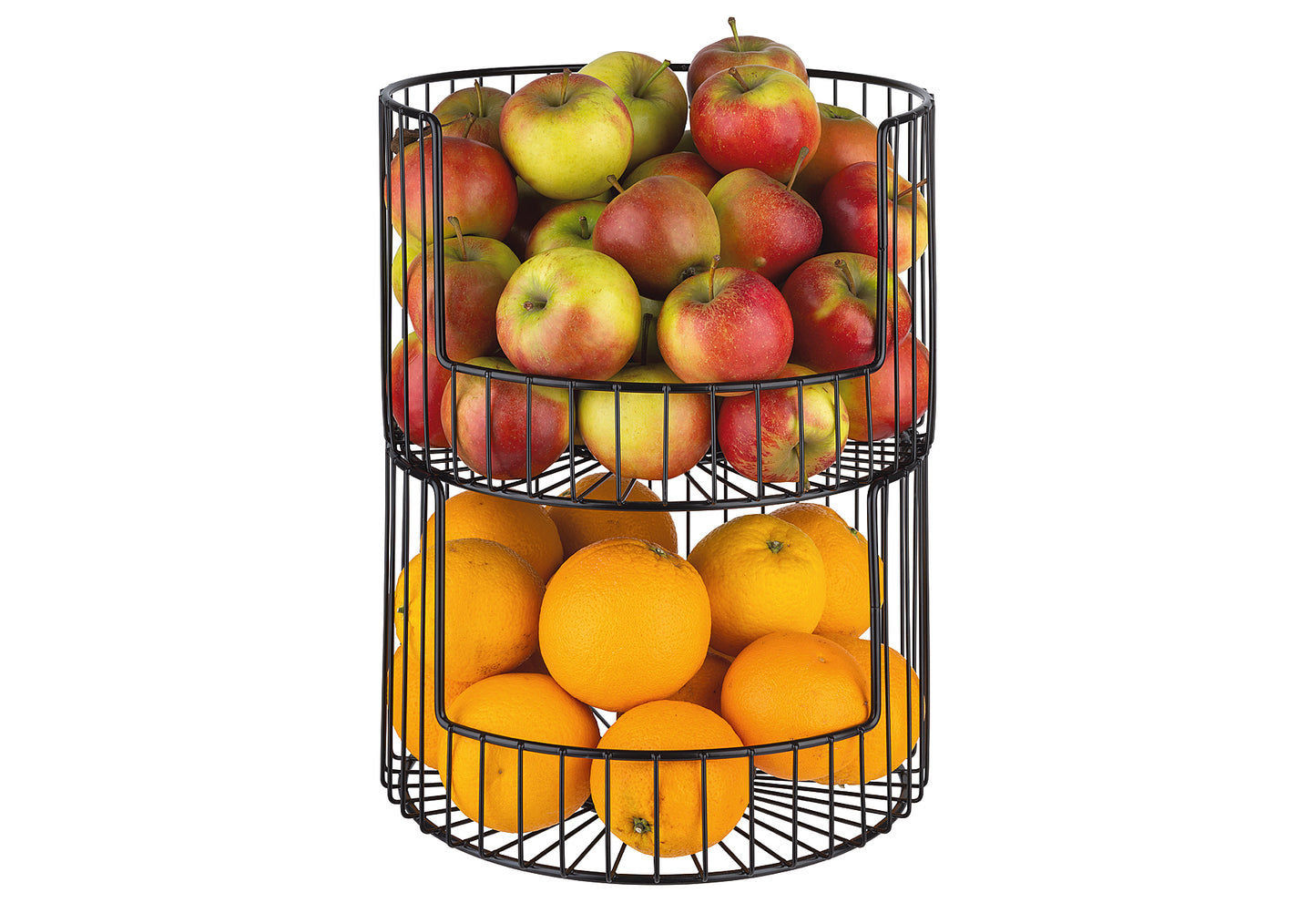 Brot-/Obstkorb inkl Baumwollbezug 27,5cm beige/grau