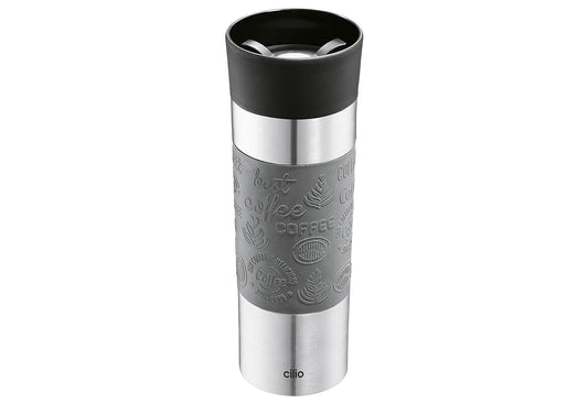 CILIO Isoliertrinkbecher Viaggio 500ml Ø8cm Höhe 22,5cm grau